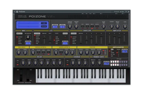 Harmless synthesizer interface