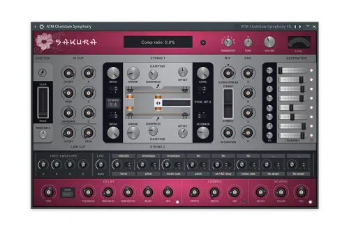 Sakura string synthesizer interface